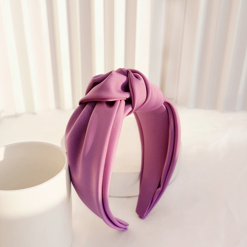 HAIRBAND SATIN ΜΩΒ