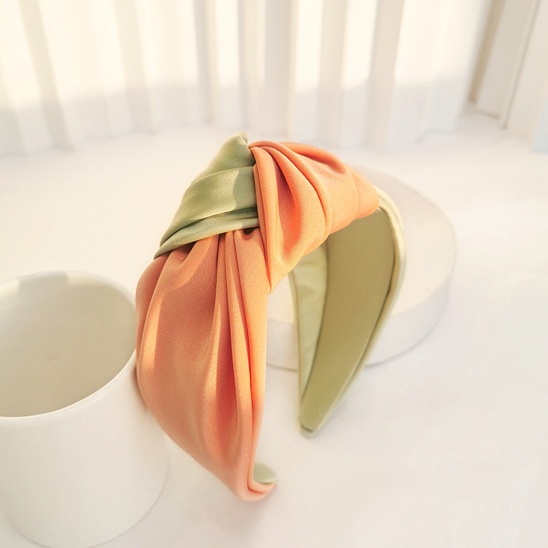 HAIRBAND SATIN ΦΥΣΤΙΚΙ ΡΟΔΑΚΙΝΙ