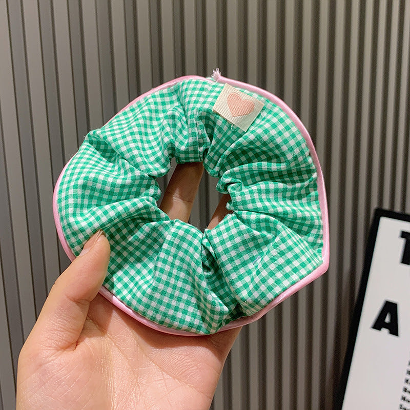 SCRUNCHIES SMALL ΚΑΡΟ ΠΡΑΣΙΝΟ