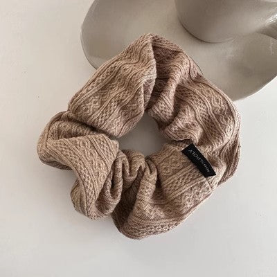 SCRUNCHIES VINTAGE PATTERN ΜΠΕΖ