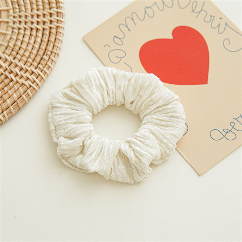 SCRUNCHIES VELVET WRINKLED ΖΑΧΑΡΙ