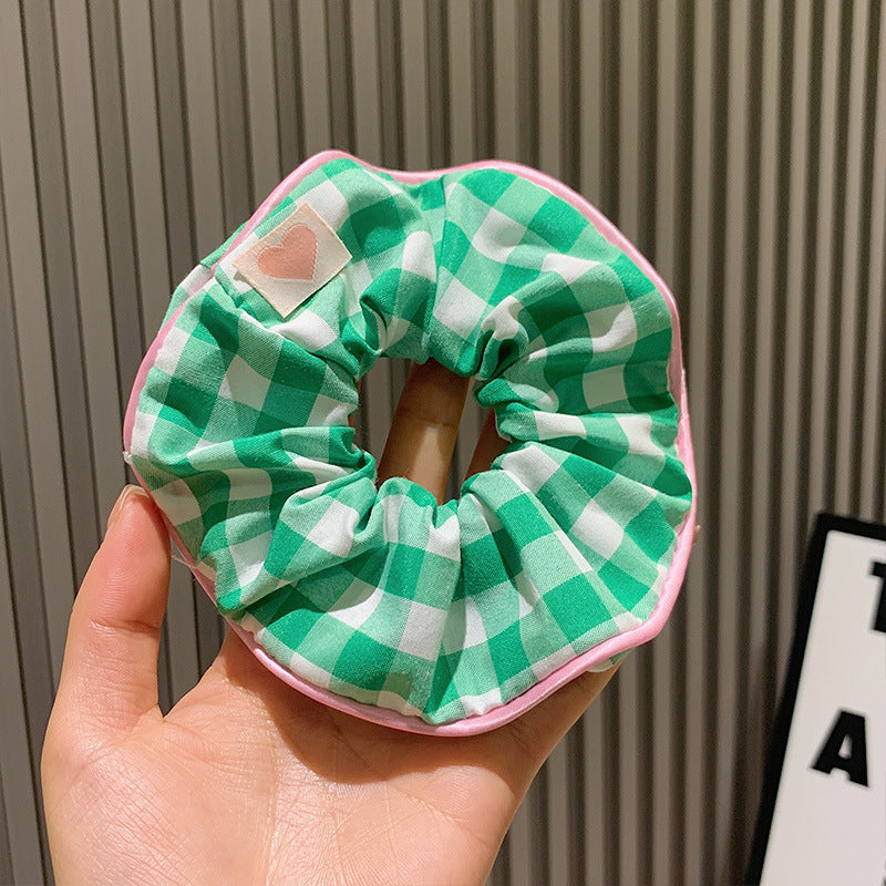 SCRUNCHIES BIG ΚΑΡΟ ΠΡΑΣΙΝΟ