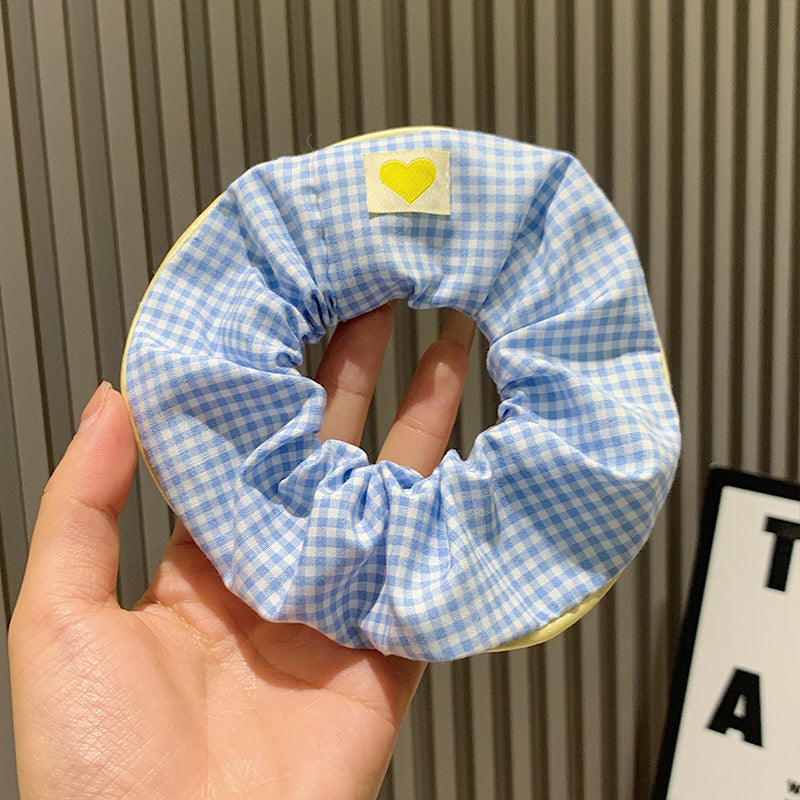 SCRUNCHIES SMALL ΚΑΡΟ ΓΑΛΑΖΙΟ